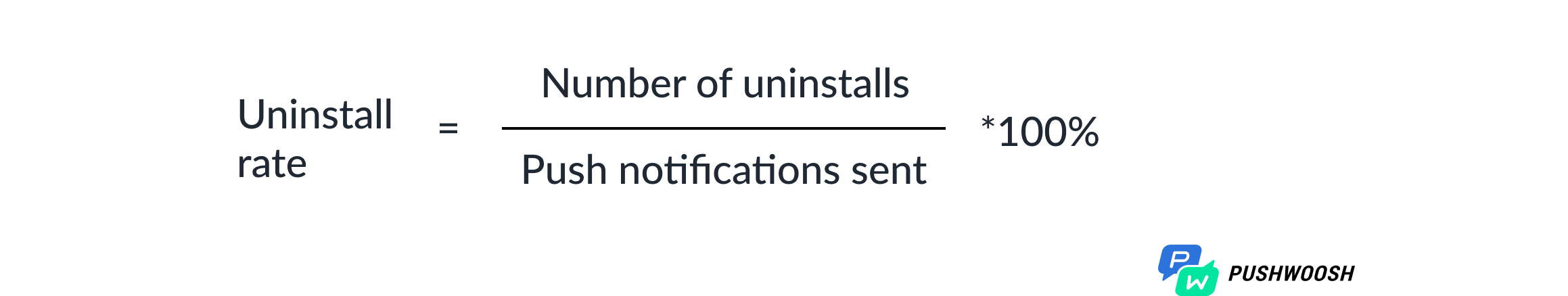 Uninstall rate formula 

